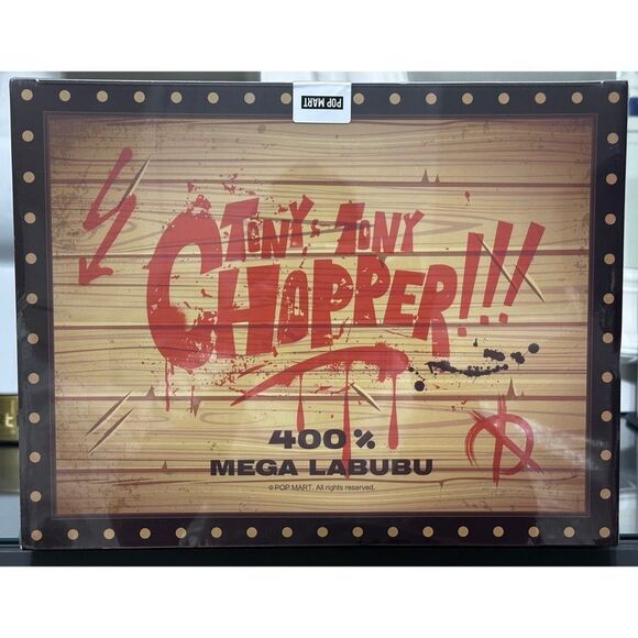 POP MART THE MONSTERS MEGA LABUBU 400% TONY TONY CHOPPER - Picture 4 of 9